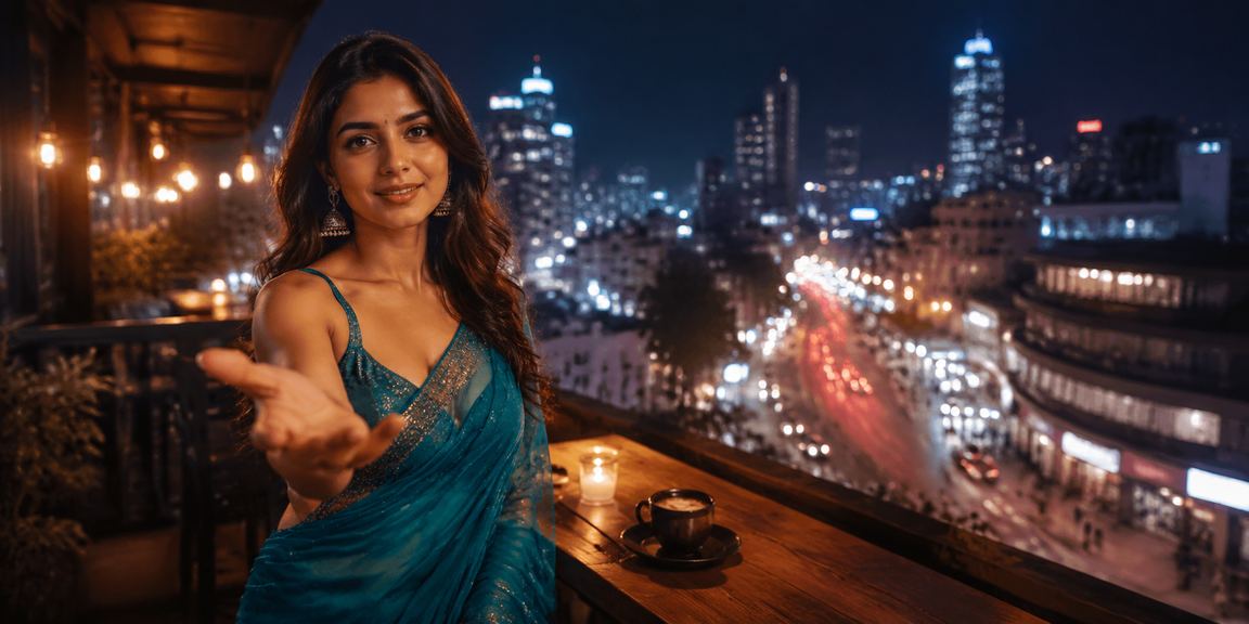 Lady using casino app on MG Road Bangalore