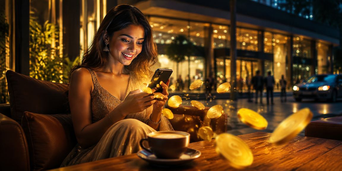 Indian Player Enjoying Sports Betting on Mobile Device